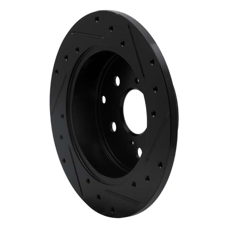 R1 Concepts — R1 06-18 Lexus HS250H Rear Left Drilled & Slotted Black Brake Rotor
R1 Brake Rotor Drill - view 4