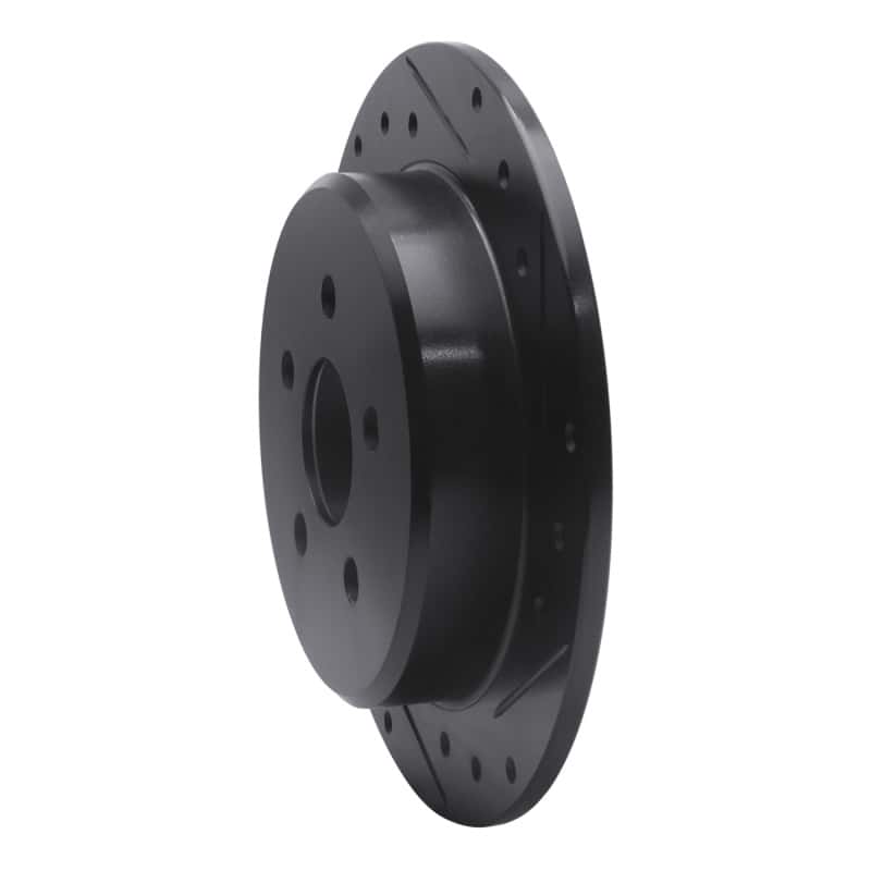 R1 Concepts — R1 95-07 Chrysler CIRRUS Rear Right Drilled & Slotted Black Brake Rotor
R1 Brake Rotor Drill - view 2