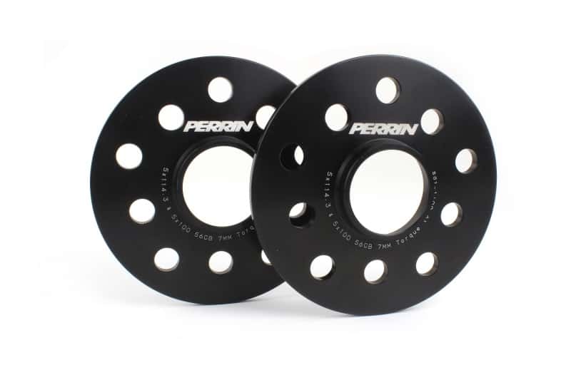 Perrin Performance — PERRIN Subaru/Toyota/Scion 7mm Wheel Spacers (Slip-On Style With Studs) 5x114.3/5x100 56mm CB - Pair - view 1