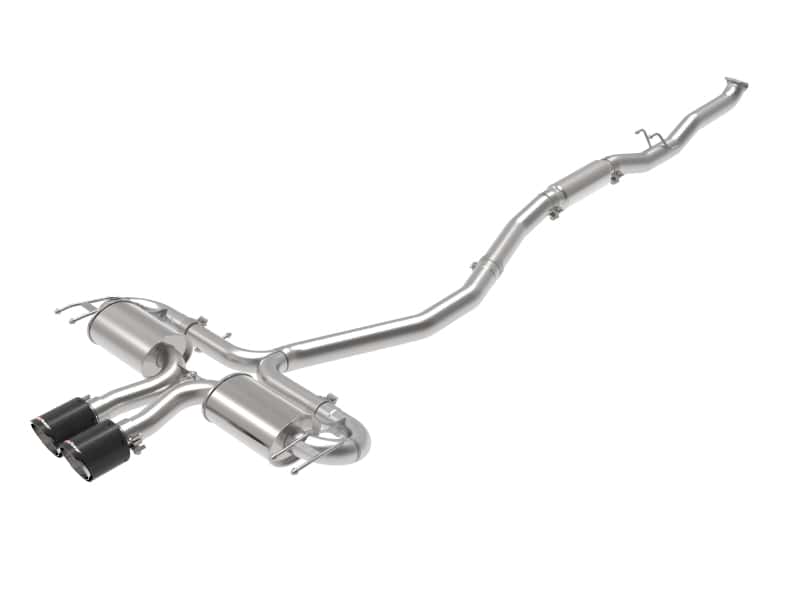 aFe — aFe Takeda 3in 304 SS Cat-Back Exhaust System w/CF Tips 17-20 Honda Civic Sport L4-1.5L (t)
Cat-Back Exhaust - view 1