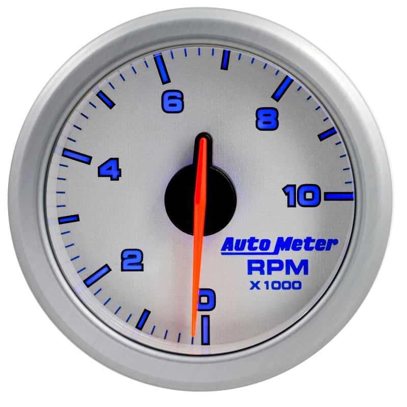 AutoMeter — Autometer Airdrive 2-1/6in Tachometer Gauge 0-10K RMP - Silver
GA 2" 10KRPM ARDRV S - view 9