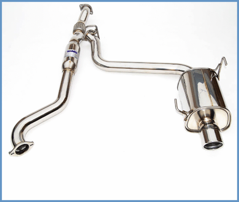Invidia — Invidia 15+ Subaru WRX/STI Single Q300 Rolled Stainless Steel Tip Cat-back Exhaust - view 1