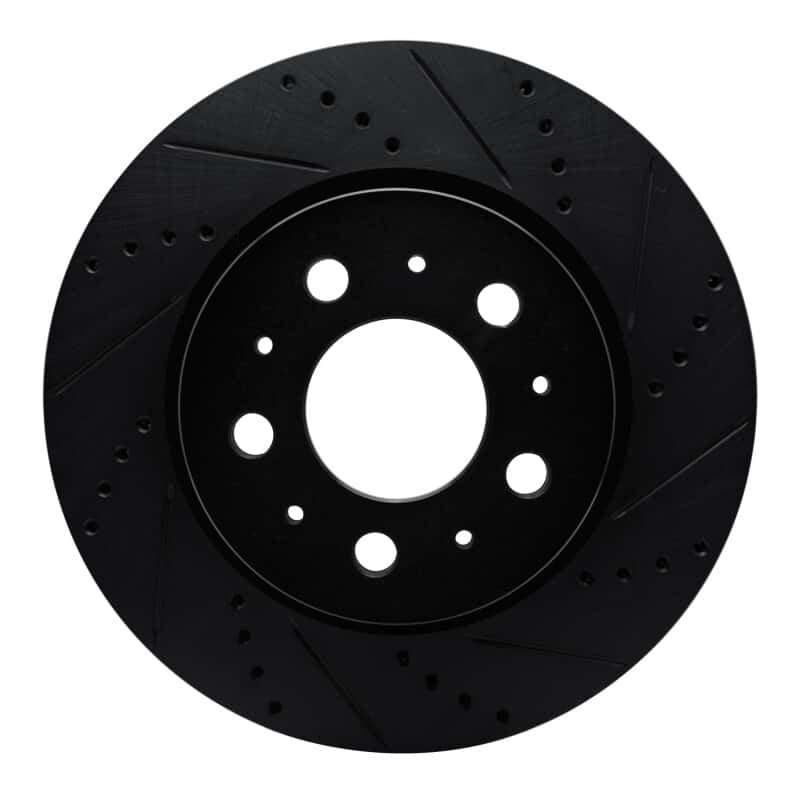 R1 Concepts — R1 17-25 Tesla Model 3 Front Right Drilled & Slotted Black Brake Rotor
R1 Brake Rotor Drill - view 1