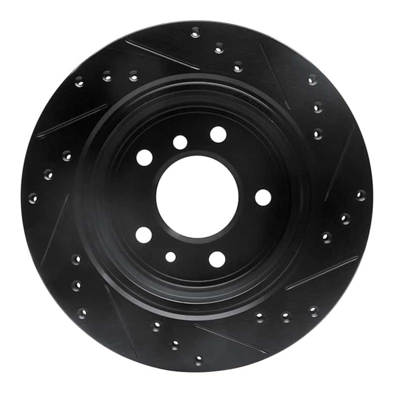 R1 Concepts — R1 91-95 BMW 540I Rear Left Drilled & Slotted Black Brake Rotor
R1 Brake Rotor Drill - view 5
