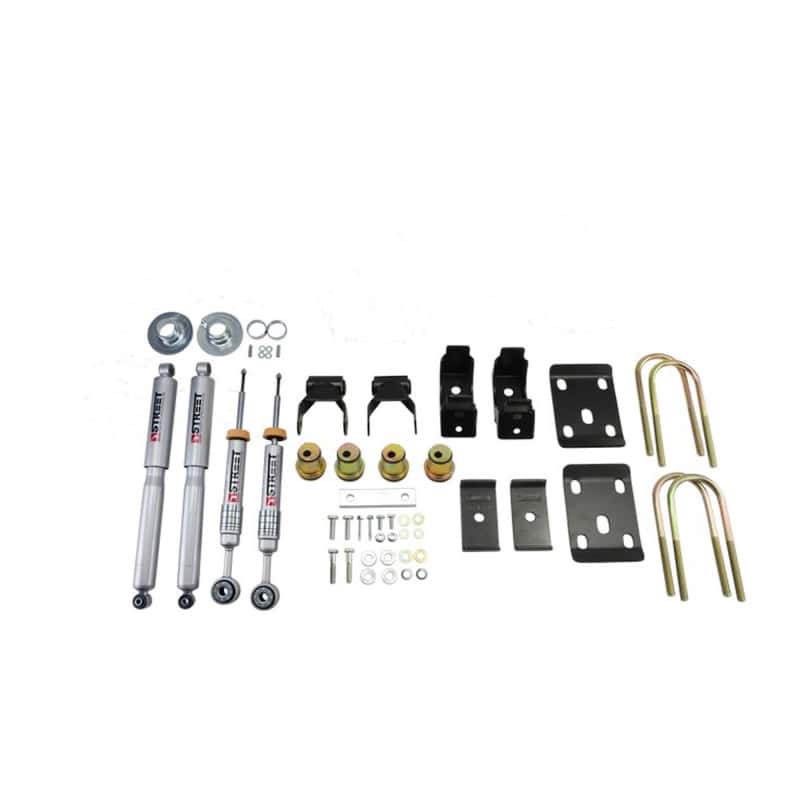 Belltech — Belltech LOWERING KIT 14 Chev/GM Silverado/Sierra Std Cabs 2WD 0in to -4in Front/7in Rear with Shock
LOWERING KIT - view 2