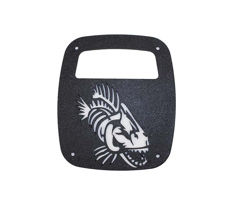 Fishbone Offroad — Fishbone Offroad Jeep Wrangler CJ YJ TJ Tail Light Covers - Black Textured Powdercoat - view 3