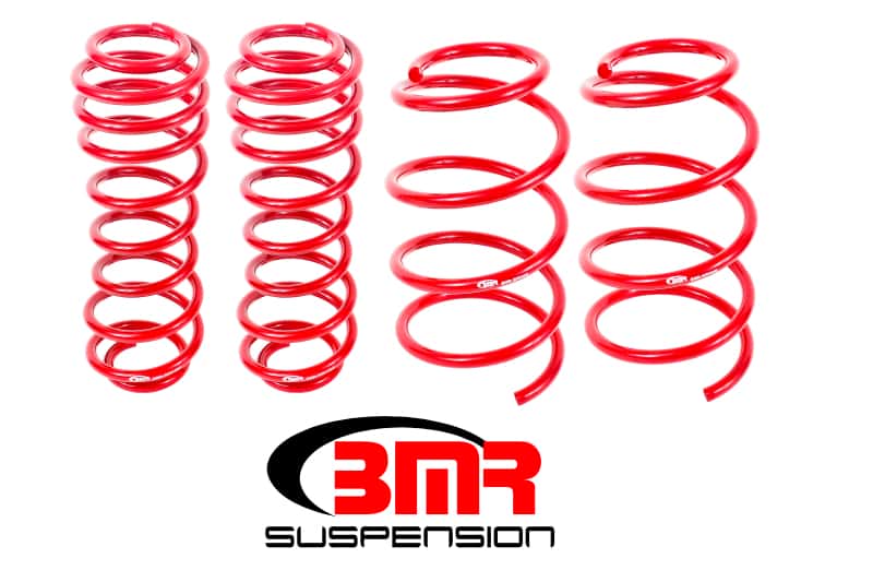 BMR Suspension — BMR 05-14 S197 Mustang GT Drag Version Lowering Springs (Set Of 4) - Red
Lowering Springs - view 1