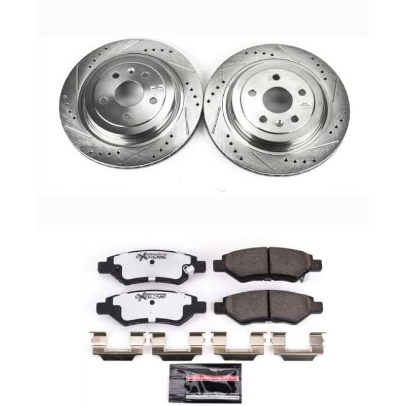 PowerStop — Power Stop 08-14 Cadillac CTS Rear Z26 Street Warrior Brake Kit - view 1