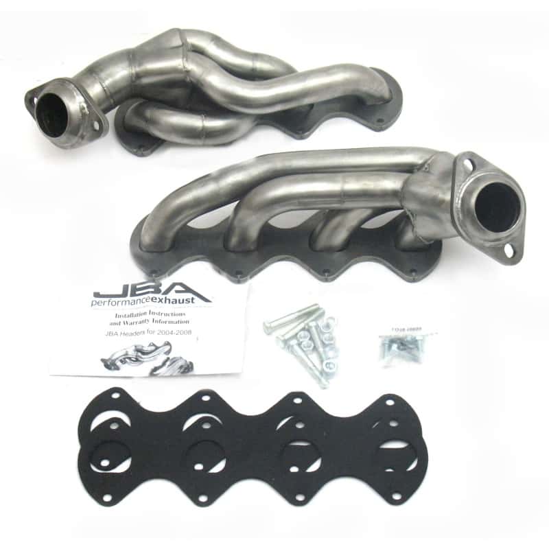 JBA — JBA 04-10 Ford F-Series 5.4L 3V 1-5/8in Primary Raw 409SS Cat4Ward Header
Exhaust Header - view 2