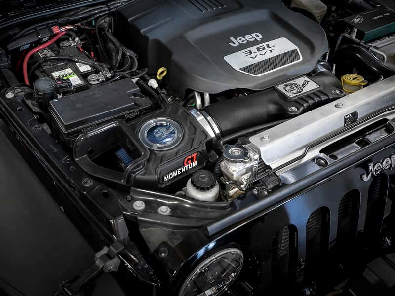 aFe — aFe Momentum GT Pro 5R Cold Air Intake System 12-18 Jeep Wrangler JK V6 3.6L
Momentum GT Intake - view 8