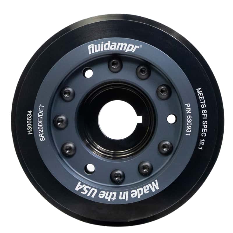 Fluidampr — Fluidampr 95-98 Nissan 200SX 2.0L SR20DE/SR20DET Steel Internally Balanced Damper
Harmonic Balancer - view 1