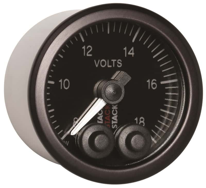 AutoMeter — Autometer Stack 52mm 8-18V Pro-Control Battery Voltage Gauge -Black
Ga Volt PC Blk 18v - view 4