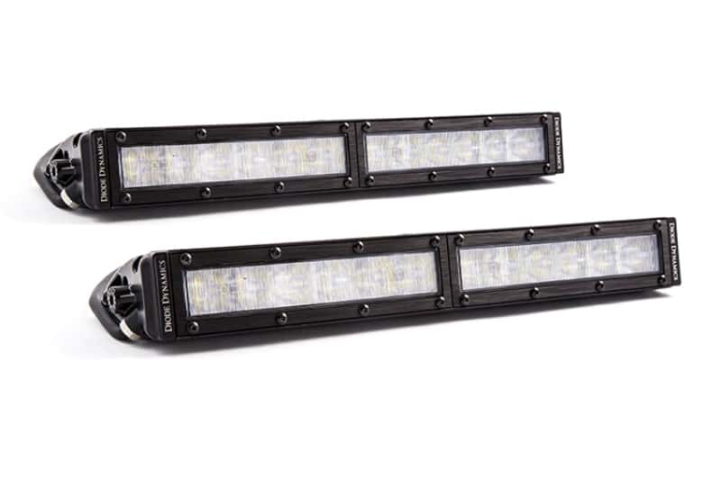 Diode Dynamics — Diode Dynamics 12 In LED Light Bar Single Row Straight Clear Wide (Pair) Stage Series - view 1