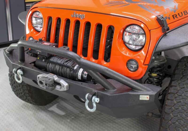 Fishbone Offroad — Fishbone Offroad 07-18 Jeep Wrangler JK Full Width Front Winch Bumper - Black Powdercoat - view 12