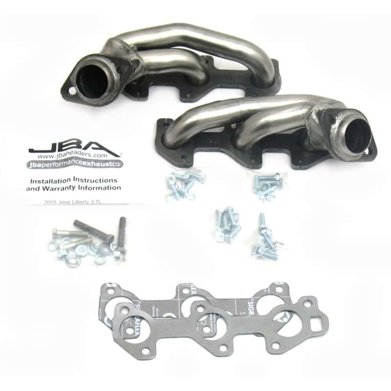 JBA — JBA 05-09 Jeep Liberty 3.7L V6 1-1/2in Primary Raw 409SS Cat4Ward Header
Exhaust Header - view 2