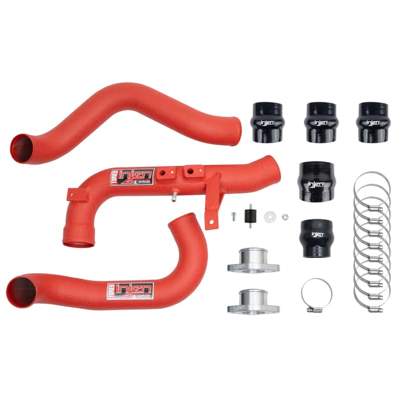 Injen — Injen 22-23 Honda/Acura Civic/Si/Integra 1.5L Turbo Aluminum Intercooler Pipe Kit - Wrinkle Red - view 2