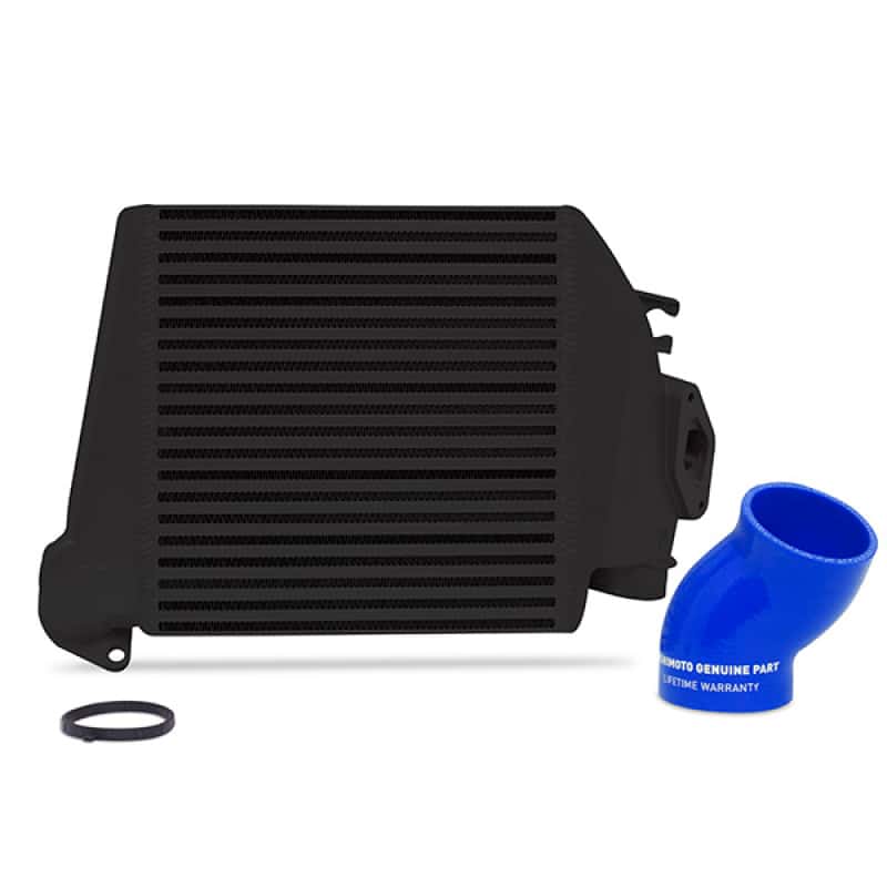 Mishimoto — Mishimoto 08-14 Subaru WRX Top-Mount Intercooler Kit - Powder Coated Black & Blue Hoses - view 1