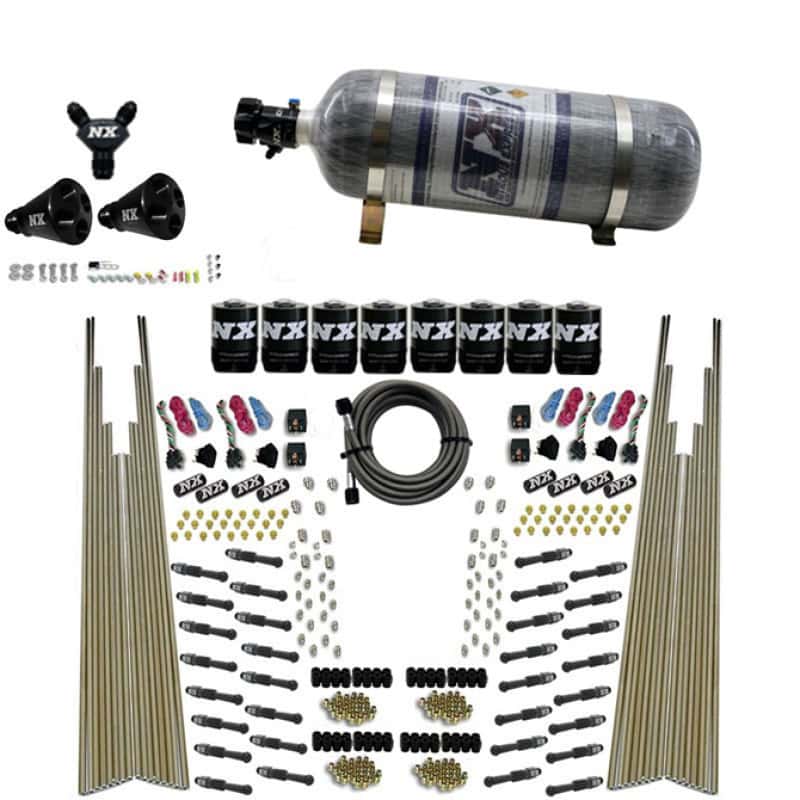 Nitrous Express — Nitrous Express 8 Cyl Dry Direct Port Four Stage 8 Solenoids Nitrous Kit (200-600HP) w/Comp Bottle
Injection System Kit
N2OSys - view 2