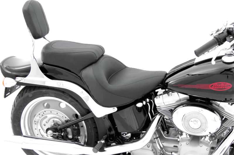 Mustang Motorcycle — Mustang 06-17 Harley Softail Wide Tire (200mm) Standard Touring 1PC Seat - Black - view 3