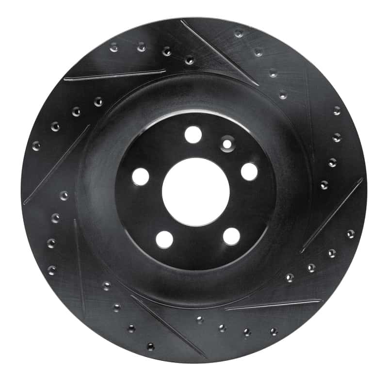 R1 Concepts — R1 16-26 Polestar Polestar 2 Rear Right Drilled & Slotted Black Brake Rotor
R1 Brake Rotor Drill - view 1