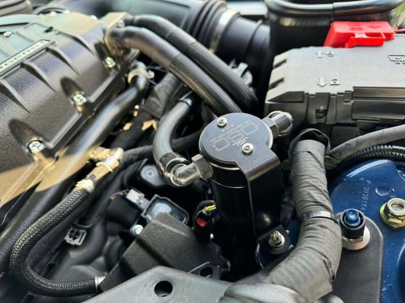 J&L — J&L 24-25 Ford Mustang GT w/ Whipple Supercharger Oil Separator 3.0 PCV Side - Black Anodized
Oil Separator - view 3