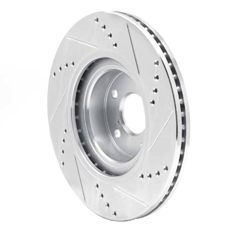 R1 Concepts — R1 04-25 Scion FR-S Front Left Drilled & Slotted Silver Brake Rotor
R1 Brake Rotor Drill - view 4