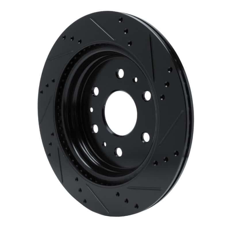 R1 Concepts — R1 19-25 Cadillac Escalade Rear Left Drilled & Slotted Black Brake Rotor
R1 Brake Rotor Drill - view 4