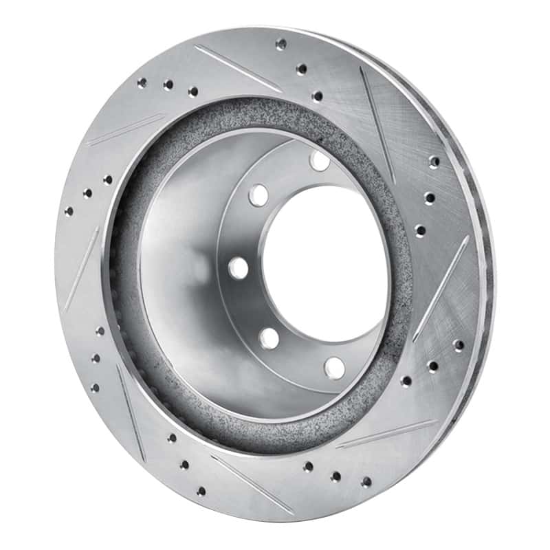 R1 Concepts — R1 03-08 Dodge Ram 2500 Rear Left Drilled & Slotted Silver Brake Rotor
R1 Brake Rotor Drill - view 4