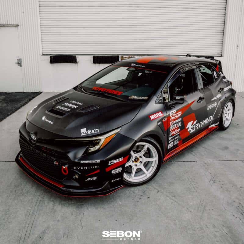 Seibon — Seibon 2023 Toyota GR Corolla VS-Style Double-Sided Carbon Hood  - Gloss Finish - view 10