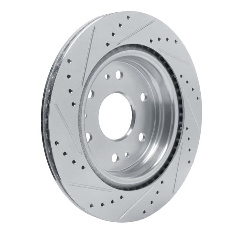 R1 Concepts — R1 23-25 Chevrolet Colorado Rear Right Drilled & Slotted Silver Brake Rotor - view 4