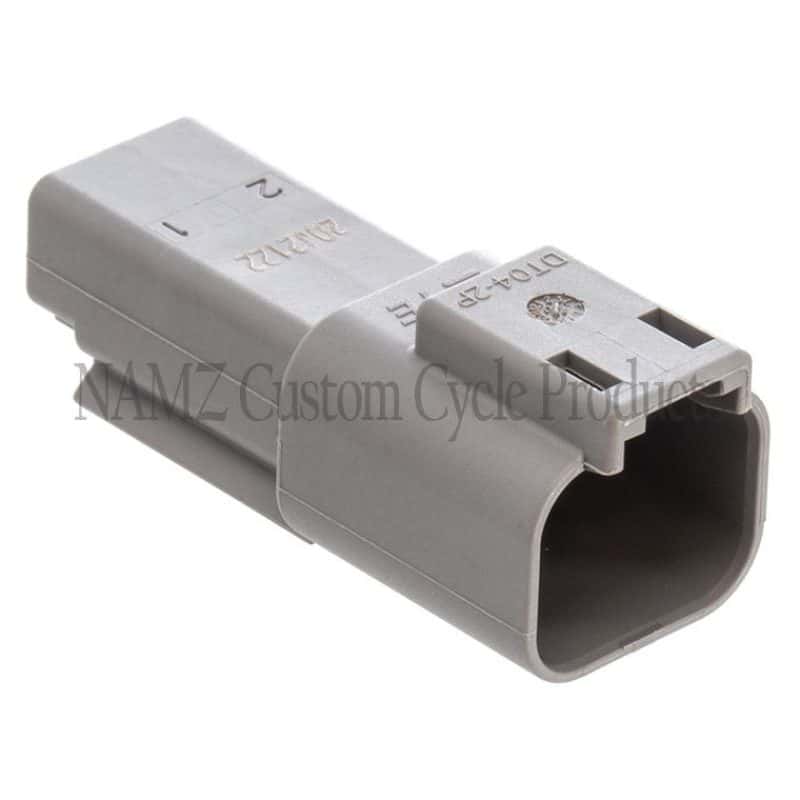 NAMZ — NAMZ Deutsch DT Series 2-Wire Receptacle & Wedgelock - Gray (HD 72122-94GY) - view 1