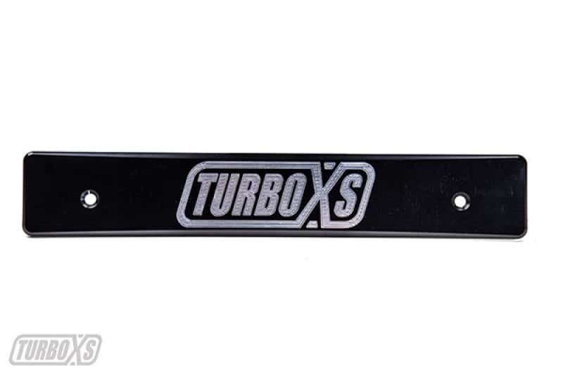Turbo XS — Turbo XS 08-14 Subaru WRX/STi Billet Aluminum License Plate Delete Black Machined TurboXS Logo
License Cover - view 1