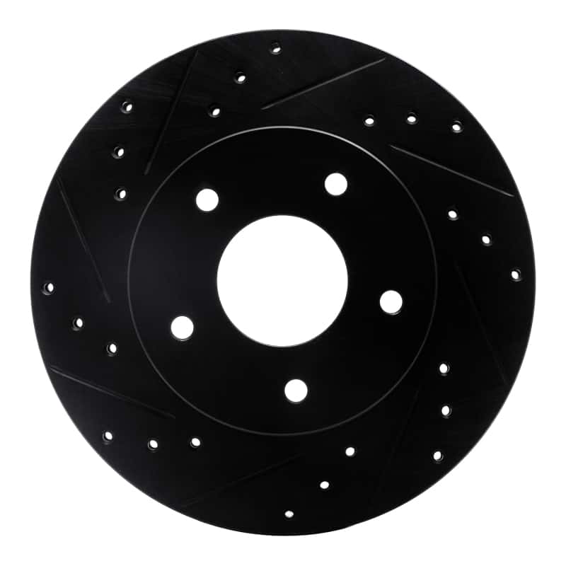 R1 Concepts — R1 78-81 Pontiac Firebird Rear Left Drilled & Slotted Black Brake Rotor
R1 Brake Rotor Drill - view 1