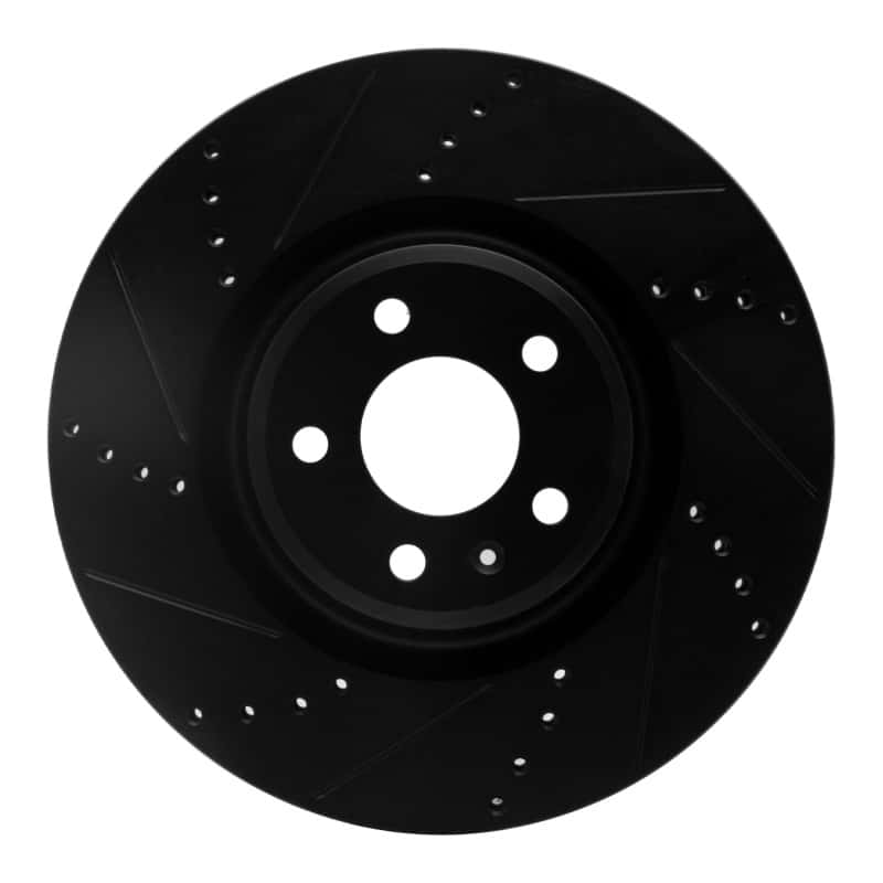 R1 Concepts — R1 12-20 Audi A6 (USA/Canada) Front Left Drilled & Slotted Black Brake Rotor
R1 Brake Rotor Drill - view 1