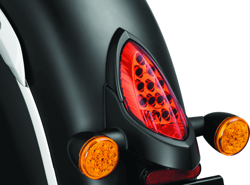 Kuryakyn — Kuryakyn Tail Light Top Trim Satin Black - view 2