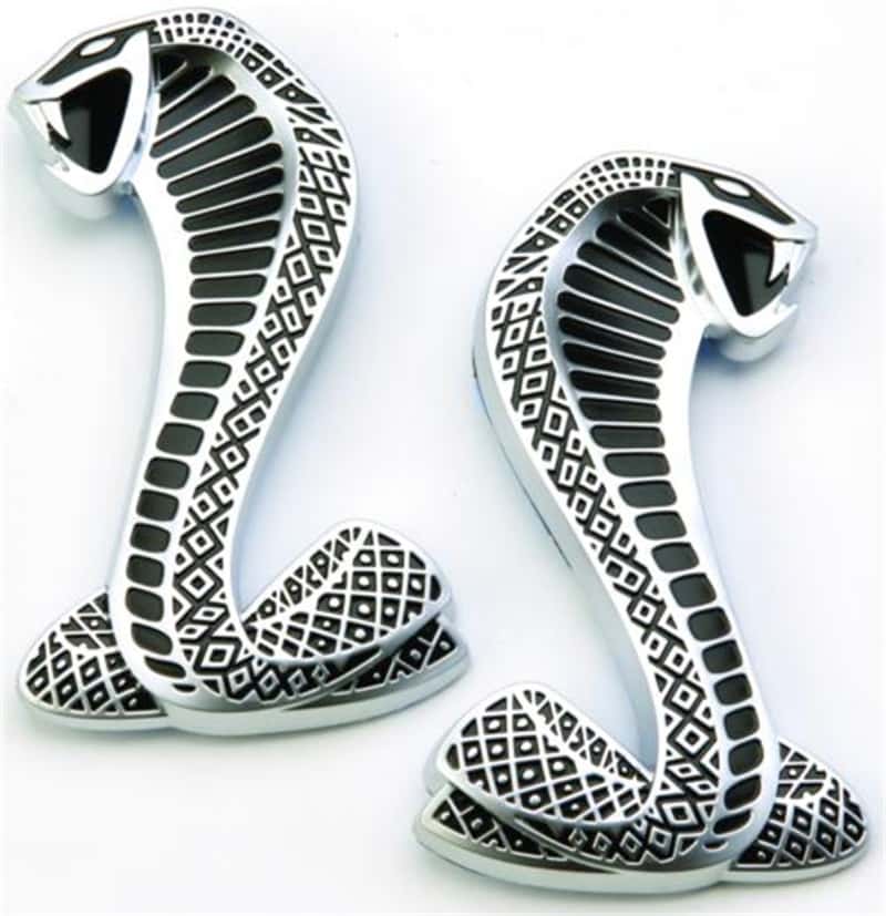 Ford Racing — Ford Racing 2007-2009 Mustang SVT Cobra Snake Fender Emblems - view 1