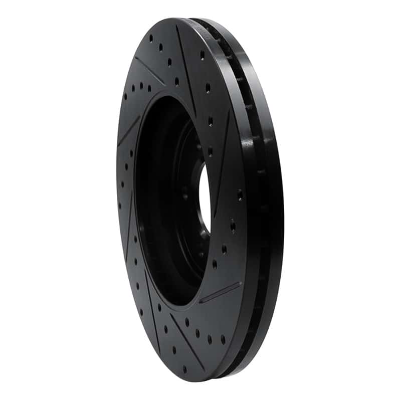 R1 Concepts — R1 06-10 Jaguar XK Front Left Drilled & Slotted Black Brake Rotor
R1 Brake Rotor Drill - view 4