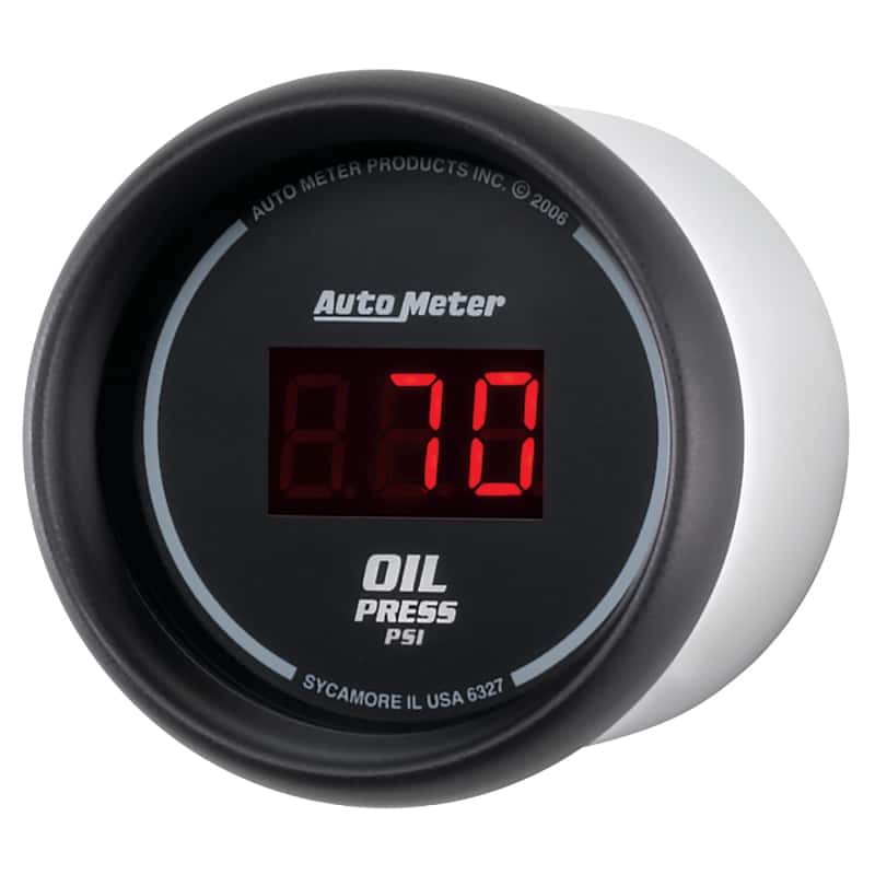 AutoMeter — Autometer Black 0-100 psi Digital Oil Pressure Gauge
2-1/16" OIL PRESS, 0 - view 2