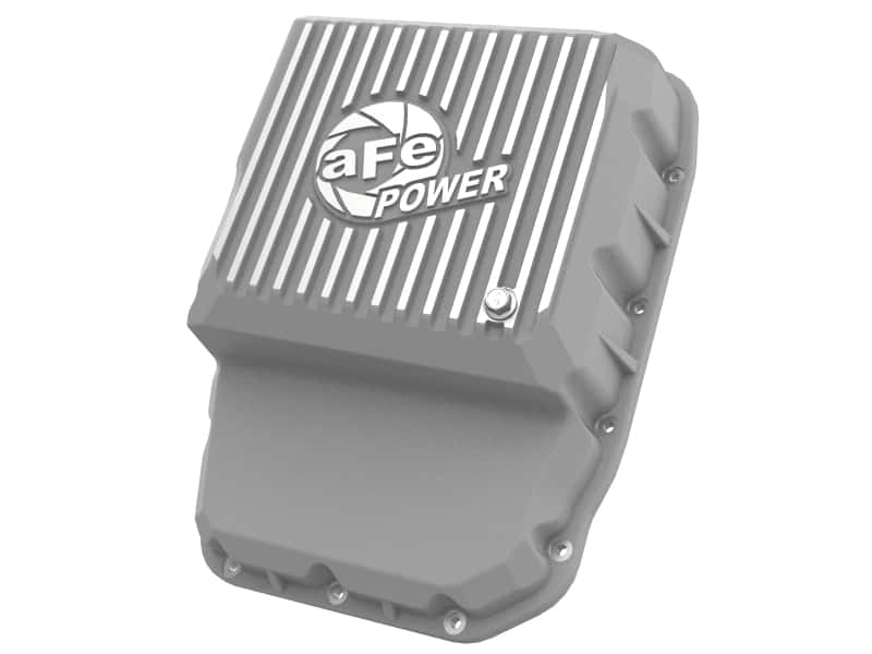 aFe — aFe Transmission Pan Raw w/ Machined Fins 13-19 Dodge Diesel Trucks L6-6.7L (td)
Transmission Pan - view 1