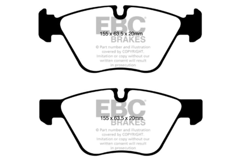 EBC — EBC 08-10 BMW 128 3.0 Yellowstuff Front Brake Pads
Disc Brake Pad - view 1