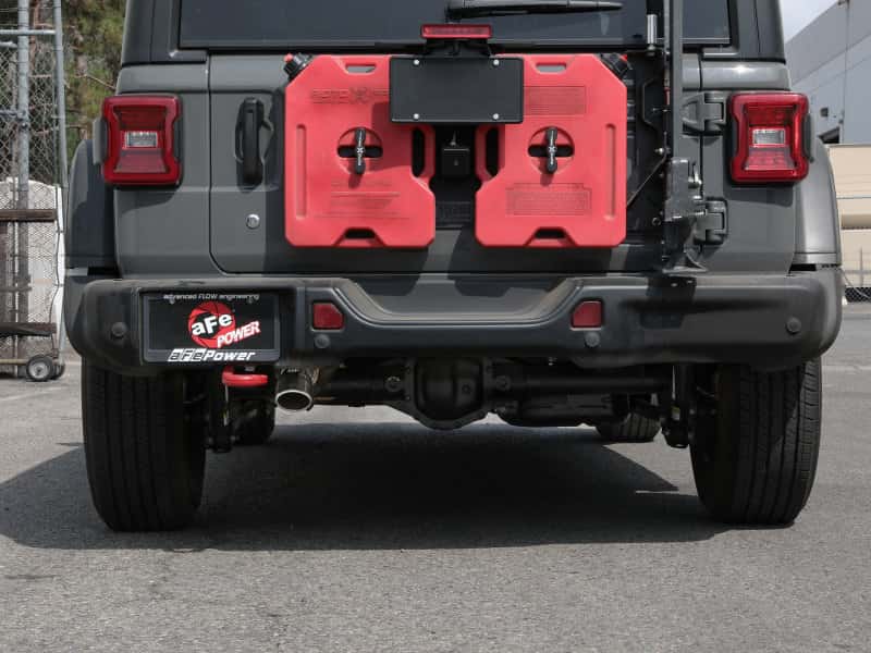 aFe — aFe MACH Force-Xp Axle-Back Exhaust System w/Polished Tip 18-20 Jeep Wrangler L4-2.0T / V6-3.6L
Axle-Back Exhaust - view 6