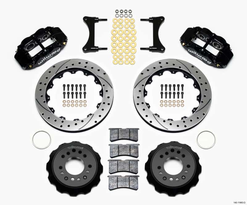 Wilwood — Wilwood Narrow Superlite 6R Front Hat Kit 12.88in Drilled 93-96 Mazda RX7
BRAKE KIT - view 2