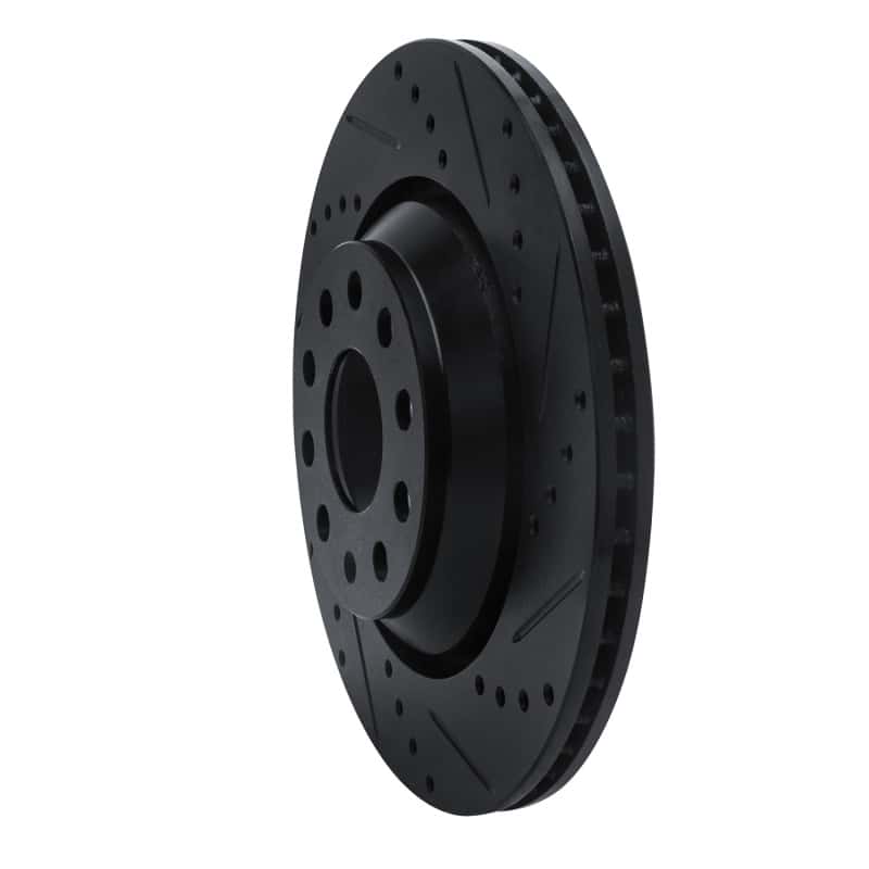 DFC — DFC 06-25 Audi S3 (USA/Canada) Rear Right Drilled & Slotted Black Brake Rotor - view 2