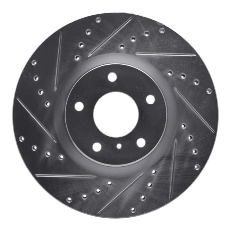 R1 Concepts — R1 09-23 Nissan 370Z Front Left Drilled & Slotted Silver Brake Rotor
R1 Brake Rotor Drill - view 1