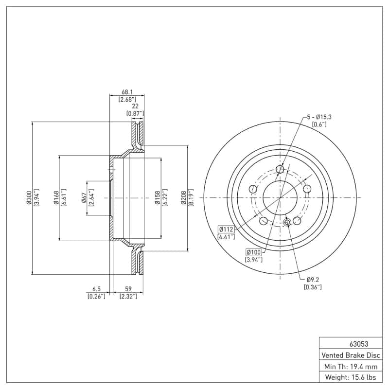 DFC — DFC 03-17 Mercedes-Benz CLS550 Rear GeoSPEC Coated Rotor
DFC Brake Rotor - view 6
