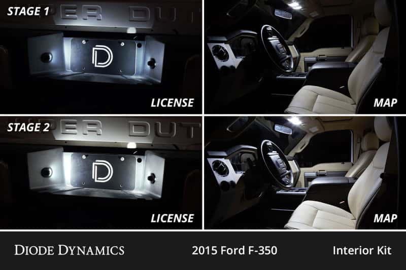 Diode Dynamics — Diode Dynamics 08-16 d Super Duty F250/F350 Interior LED Kit Cool White Stage 1 - view 4