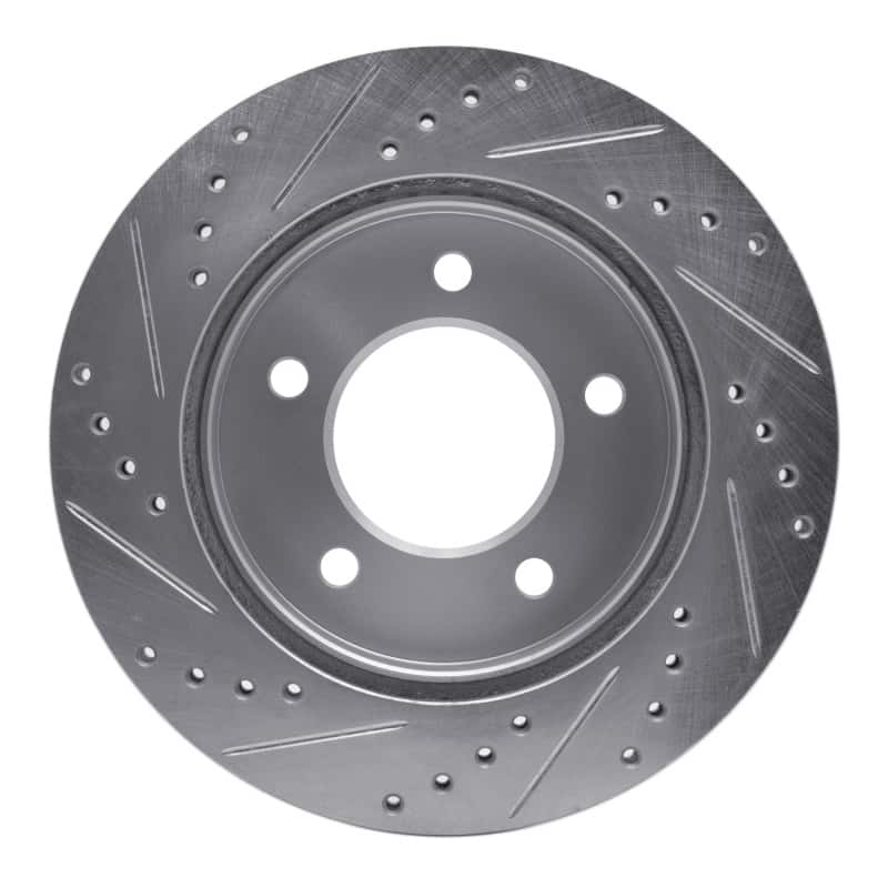 R1 Concepts — R1 97-04 Ford F-150 4WD Front Right Drilled & Slotted Silver Brake Rotor
R1 Brake Rotor Drill - view 5