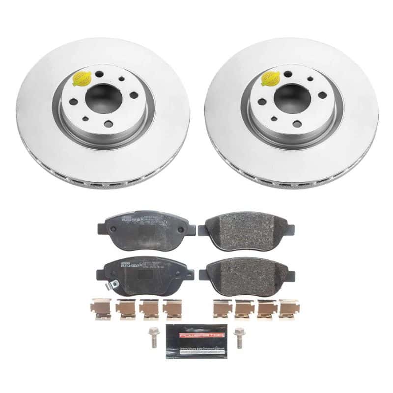 PowerStop — Power Stop 12-19 Fiat 500 Front Euro-Stop Brake Kit - view 1