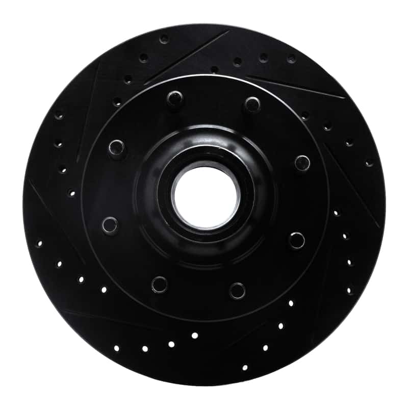 R1 Concepts — R1 93-95 Chevrolet G30 Front Left Drilled & Slotted Black Brake Rotor
R1 Brake Rotor Drill - view 1