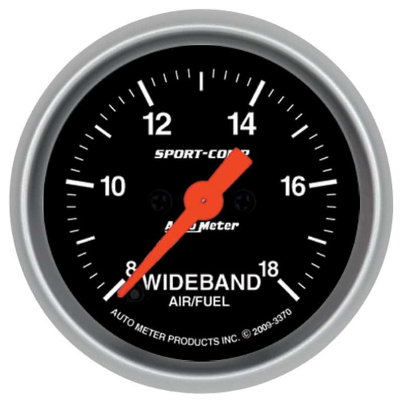 AutoMeter — Autometer Sport-Comp 52mm Full Sweep Electronic Analog Wideband Air/Fuel Ratio Gauge
2-1/16" ANALOG WIDEB - view 1